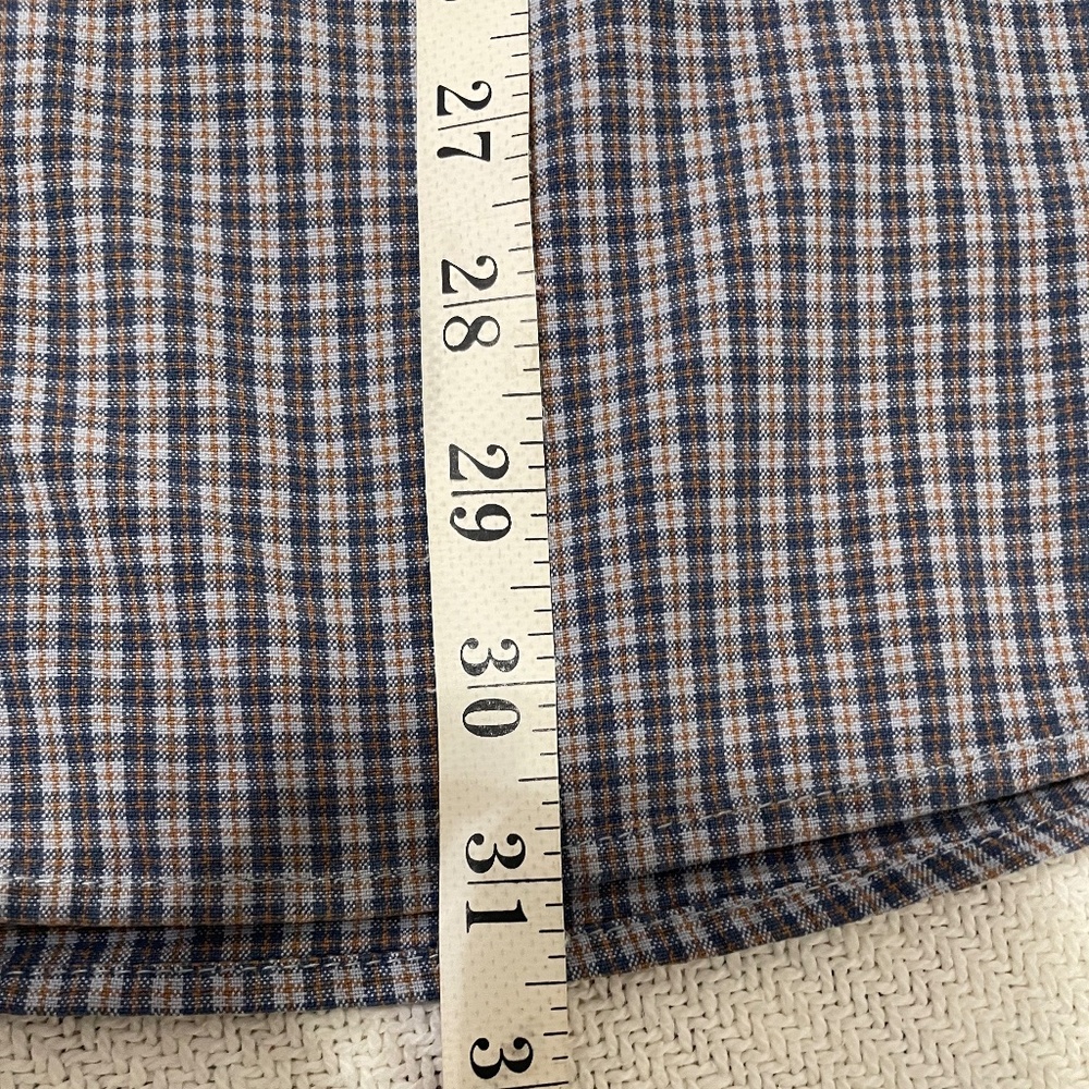 Carhartt Blue Orange Plaid Button Down Long Sleeve Shirt EUC XXL 100% Cotton men - Picture 9 of 11